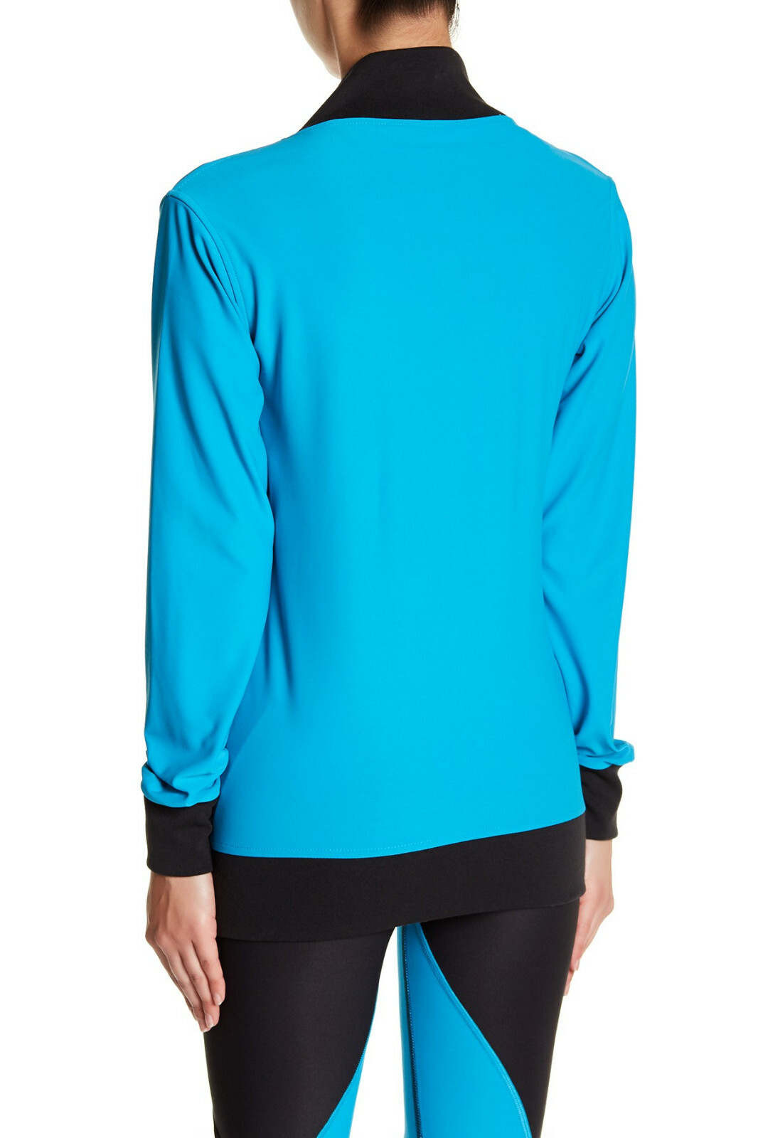 WOMEN size MED Stretch BOMBER JACKET Top RUN Sport FITNESS Yoga ATHLETIC Workout