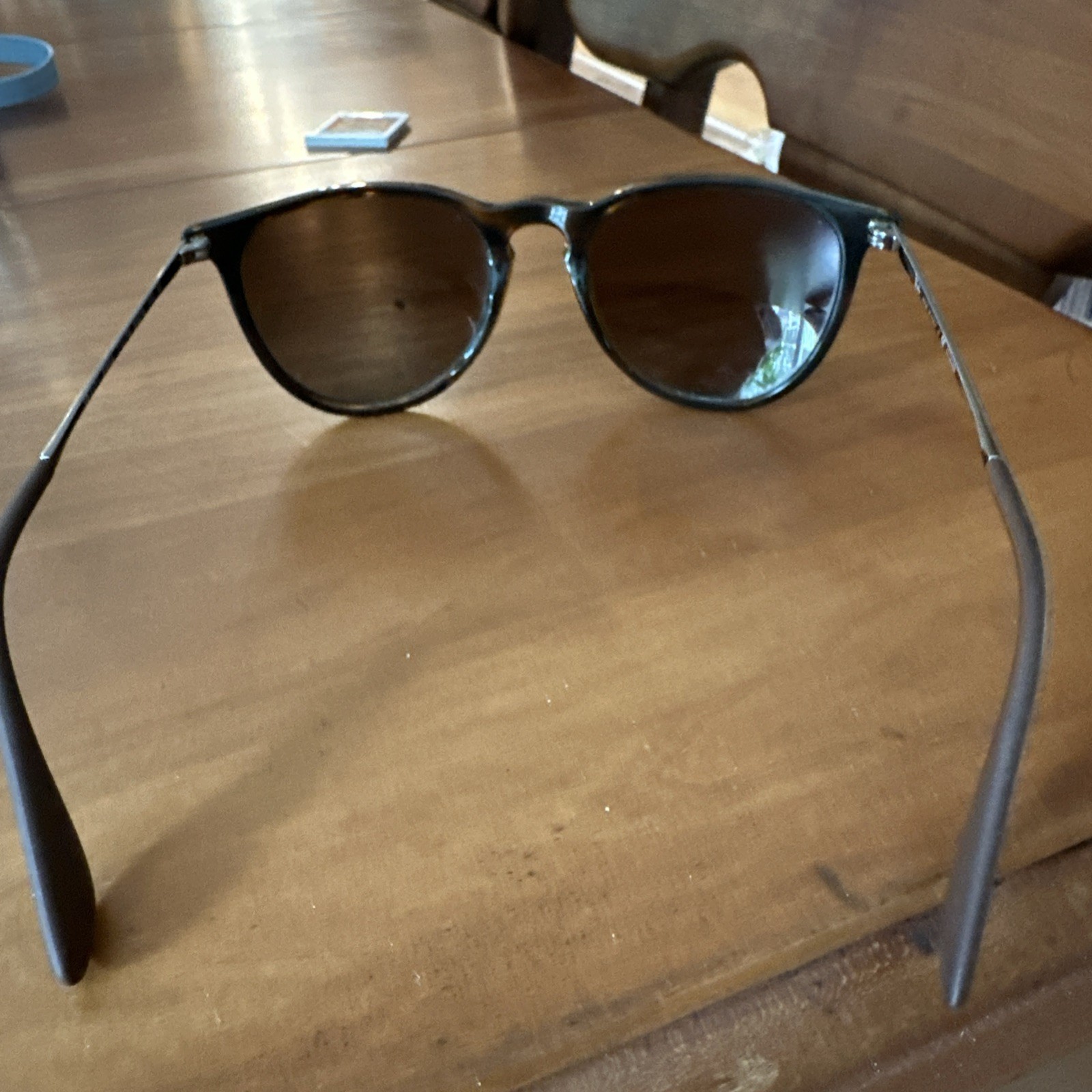 Ray-Ban Erika Polarized Sunglasses RB4171 710/T5 54-18 Brown/Light Havana