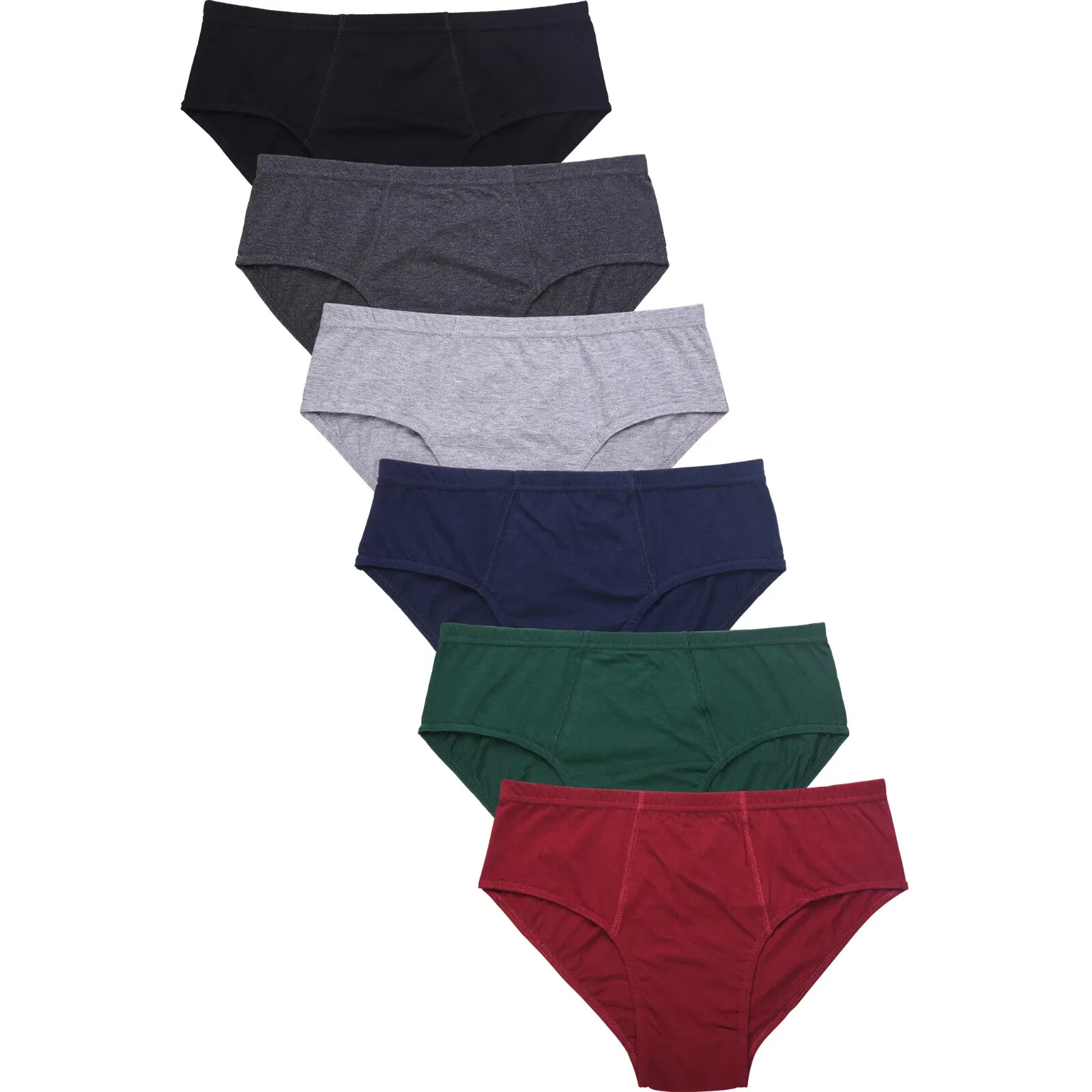 3 Pack Men’s ULTRA Solid Cotton Knocker Bikini Brief Underwear Assorted Colors