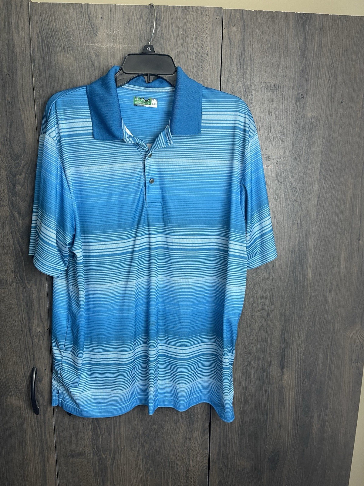 Ben Hogan Performance Polo Golf Shirt Men’s Size XL Stretch Fabric UPF 15 Blue