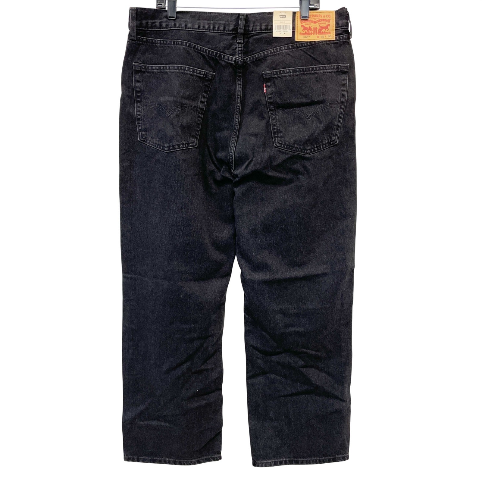 Levi’s Men’s Black 565 Loose Straight Denim Jeans Size 36 x 30