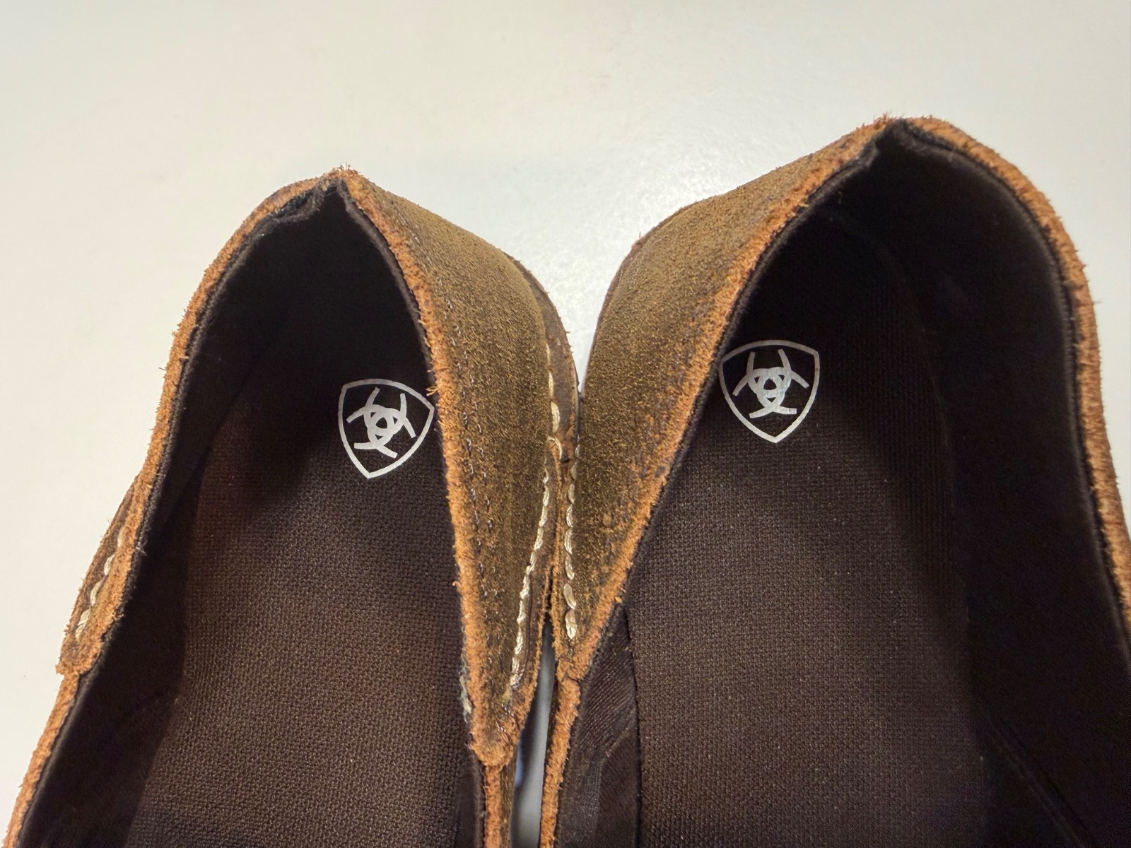 ARIAT MENS CRUISER SLIP ON LEATHER SHOES ROUGH OAK US 11 EE UK 10 W EUR 44.5 W