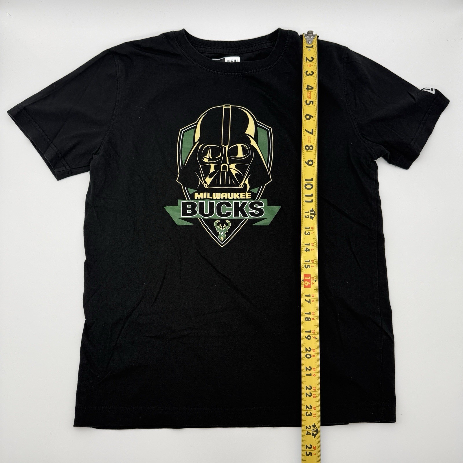 Milwaukee Bucks Star Wars Darth Vader Shirt Small Black