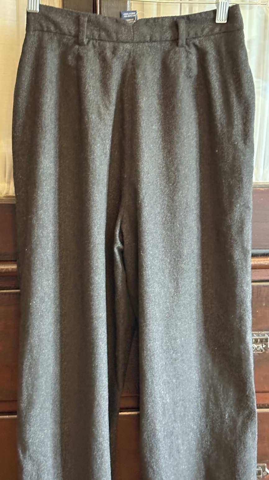 Vintage 1990s Ralph Lauren Women’s Gray 90%Wool 10% Cashmere Straight Pants 0