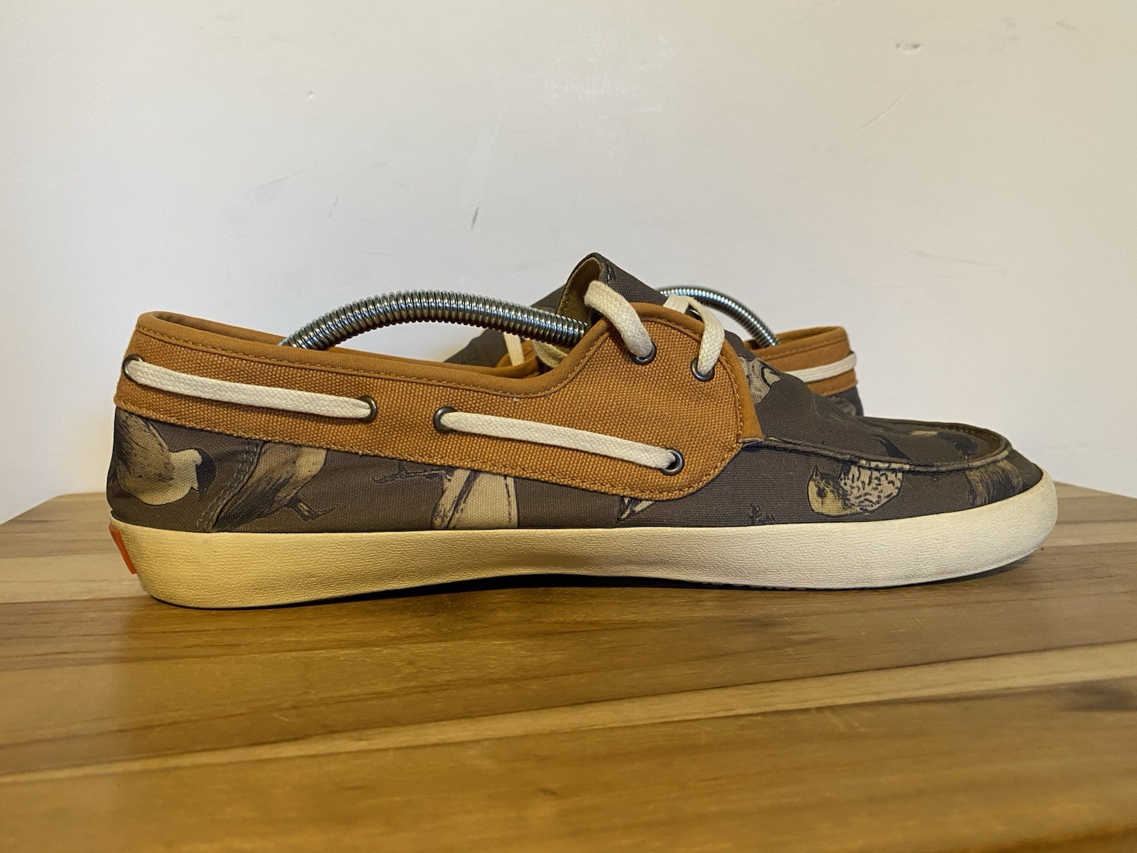 VANS Men’s Chauffeur Birds Shiitake Buckthorn Shoes Size 12 MED ~ Canvas & Nylon