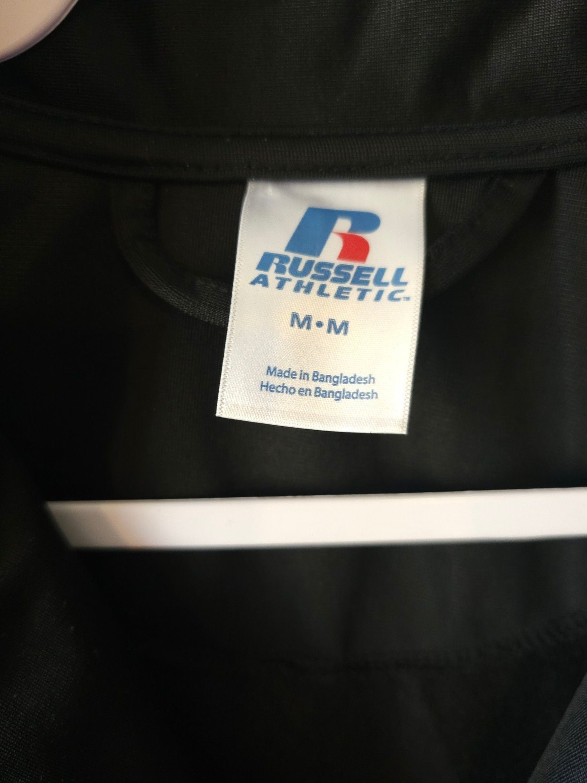 Russell Athletic Full-Zip Warm-Up Gray Black Orange Jacket Size M
