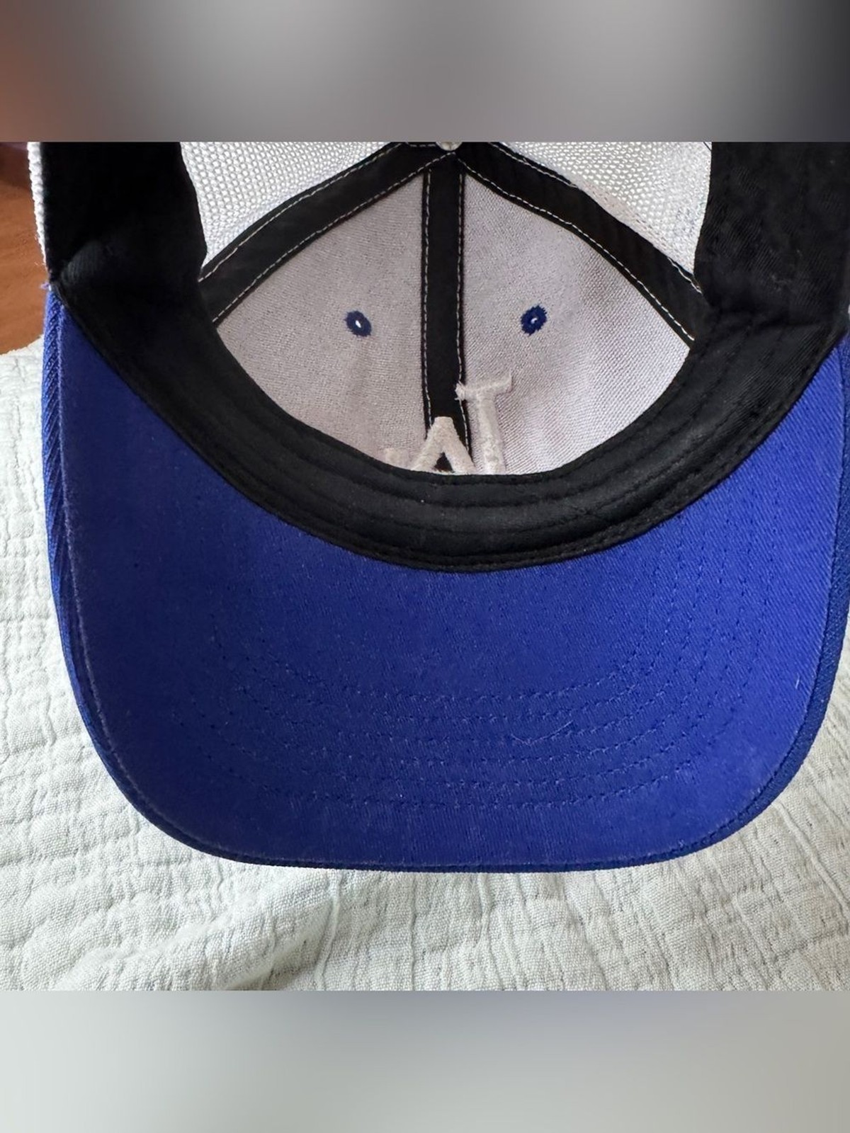 Los Angeles Dodgers Trucker Hat Blue White Snapback Mesh Cap Fan Favorite MLB