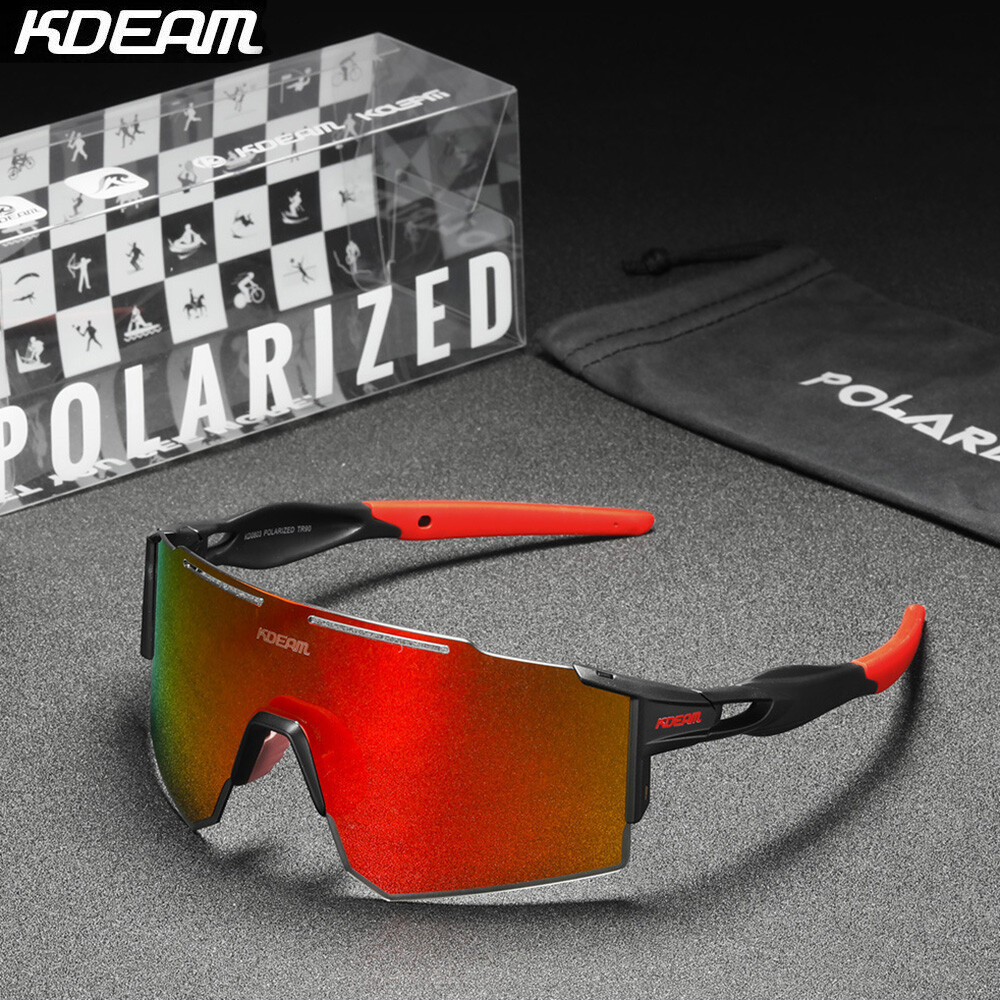 KDEAM Polarized Sunglasses Men&Women TR90 Outdoor Glasses Cycling Sports Goggles