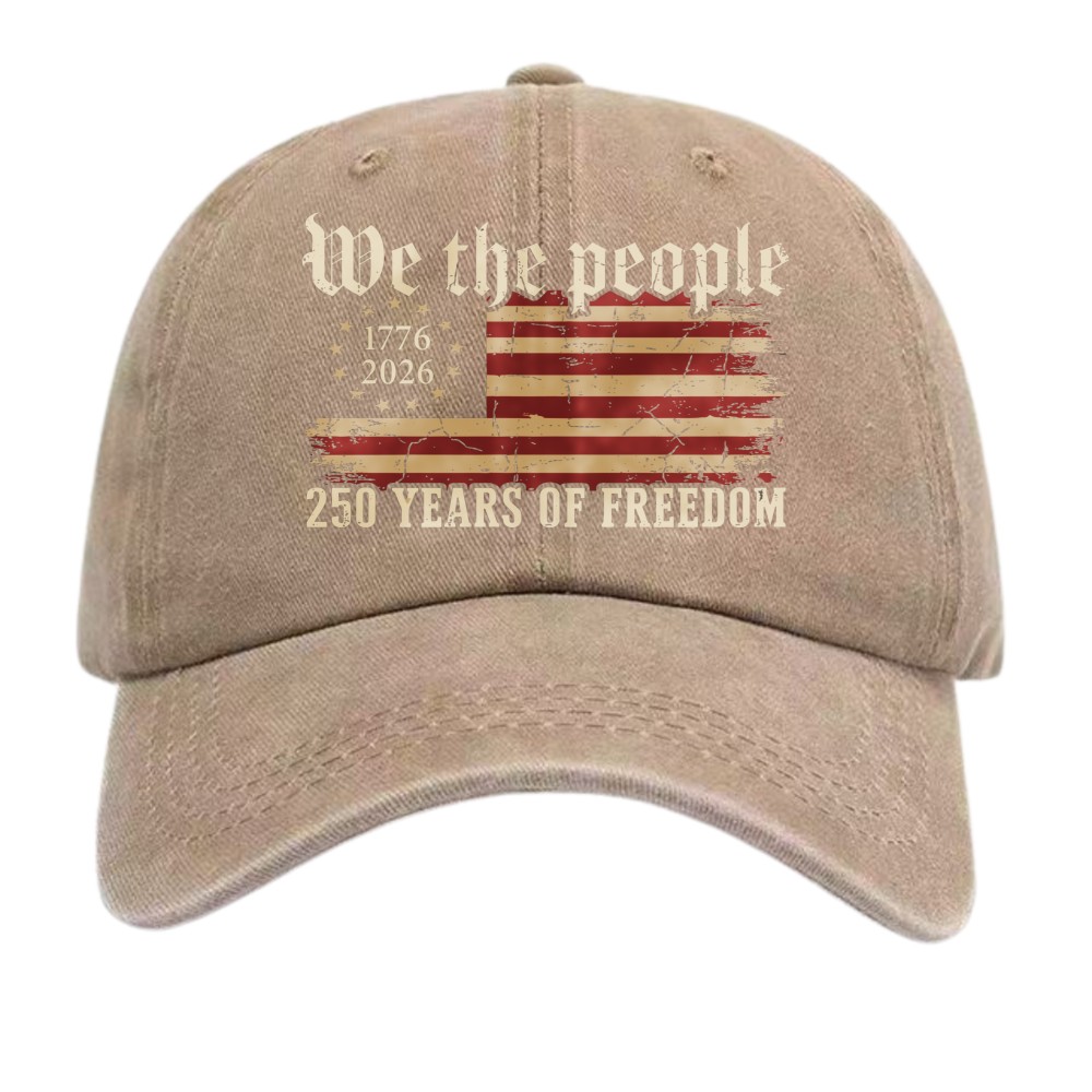 Unisex We The People 1776-2026 250th Anniversary Dad Hat USA Flag Patriotic Cap