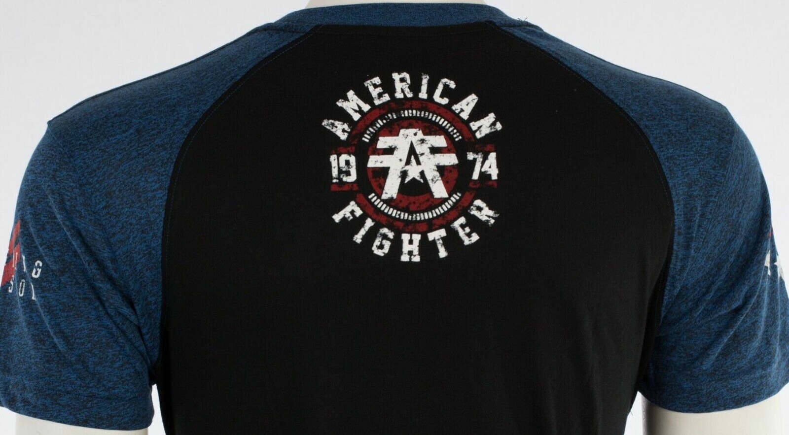 AMERICAN FIGHTER Bradley Black Blue Athletic Mens Crewneck T-shirt S-3XL NWT