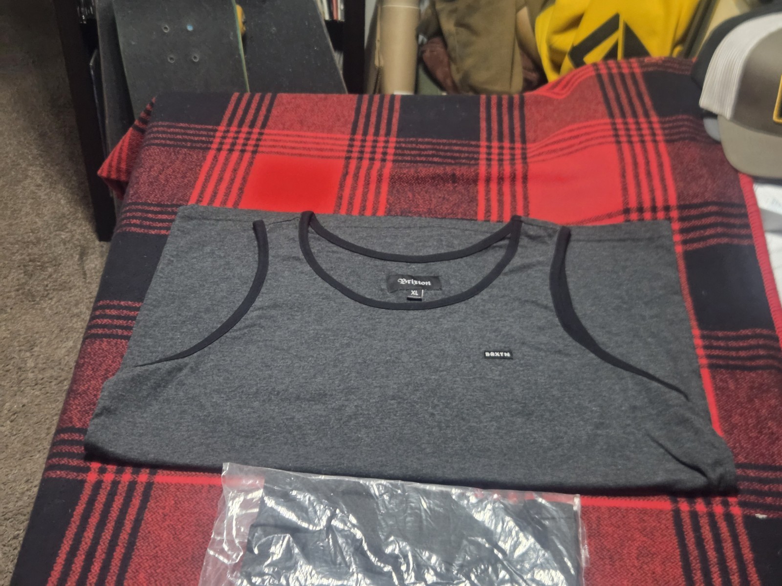 NWT Brixton Men’s Xl Charcoal Tank Top