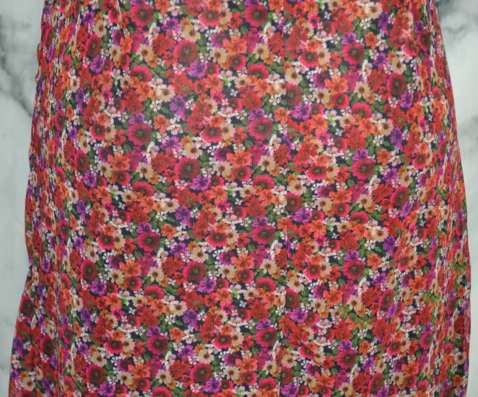 BCBGENERATION Black Multicolor Floral Spaghetti Strap Ruched Dress 14 Asymmetric