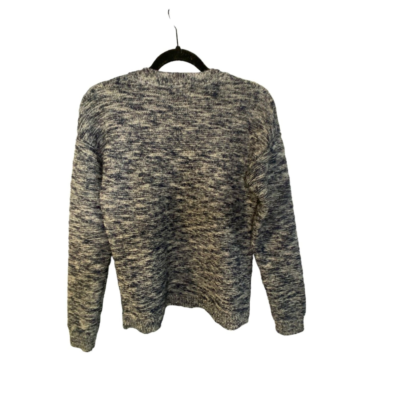J. CREW Women Blue Marbled Pullover Sweater Small
