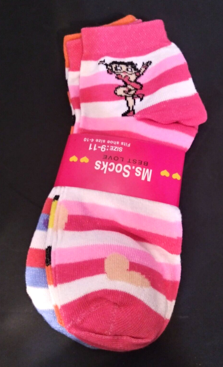 Ms. Socks, 12 Pack, Size 9-11, 80% Cotton 20% Spandex Betty Boop