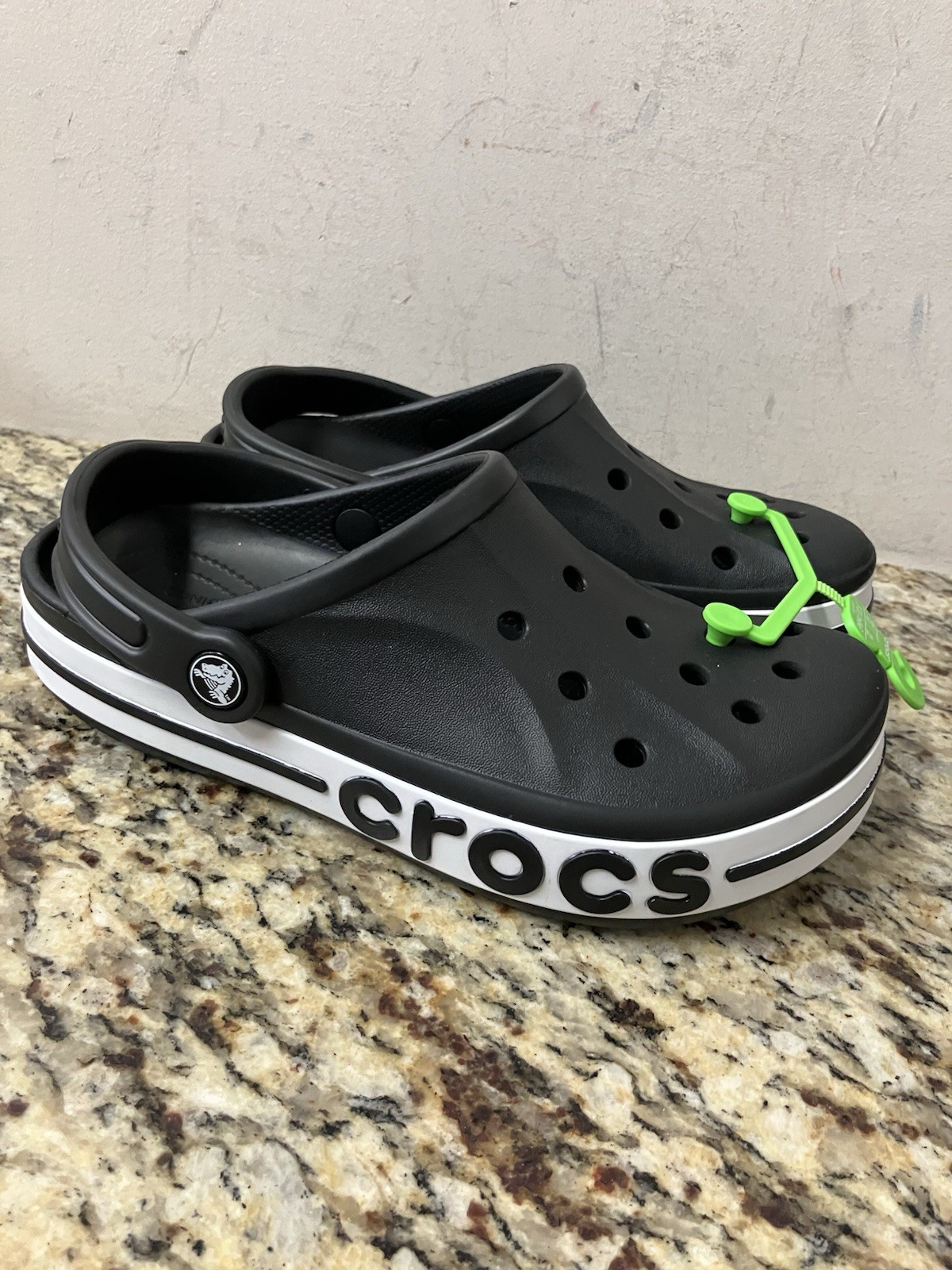 #60) Crocs Bayaband Clog Black White Mens 5 Womens 7 Classic Comfort NWT unisex
