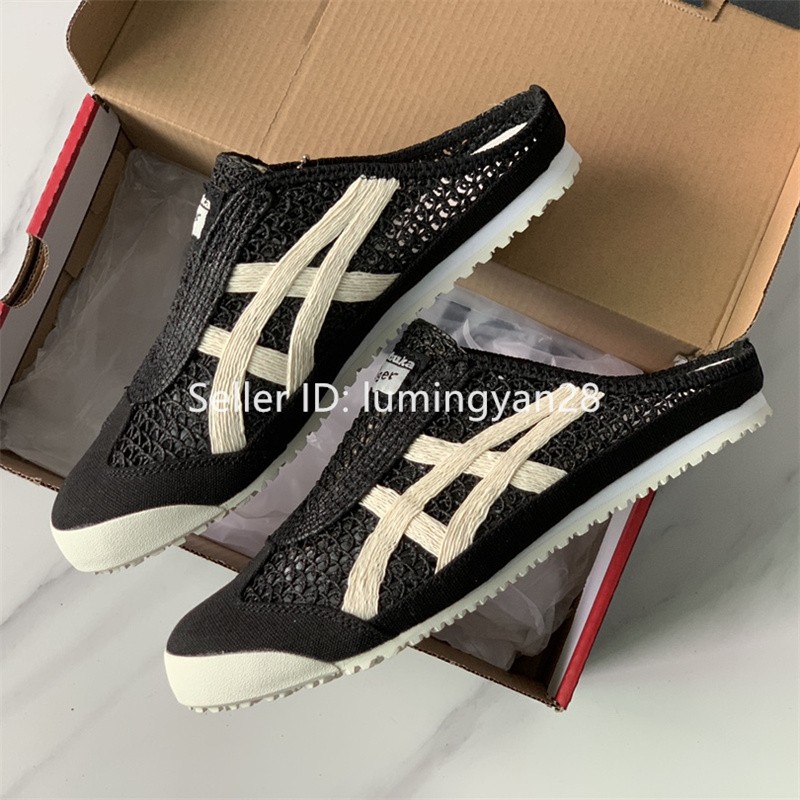 Vintage ONITSUKA TIGER MEXICO 66 SABOT Black White 1183C123-001 Unisex