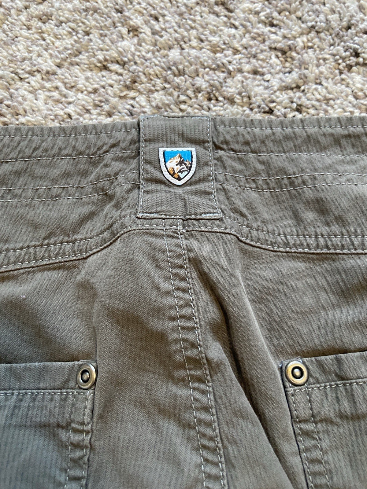 Kuhl Pants Women 6 Reg Cotton Nylon Gray Lightweight Outdoors