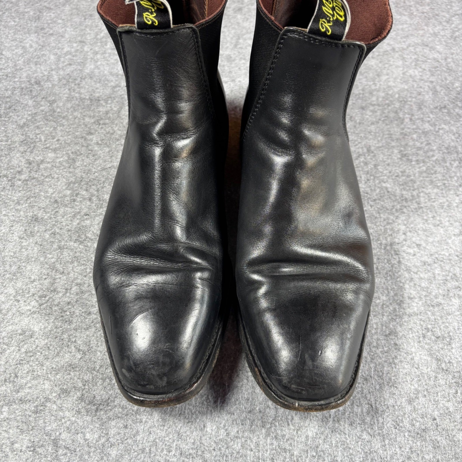 RM Williams Comfort Craftsman Black Leather Chelsea Boots Men Size 10 Australia