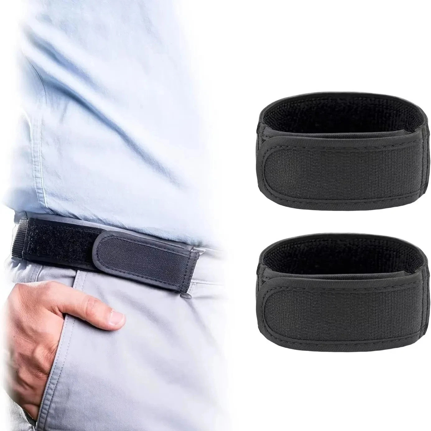 2PCS BeltBro Pro Belt Pairs for Men | Next Gen Buckle-Free Elastic Belt