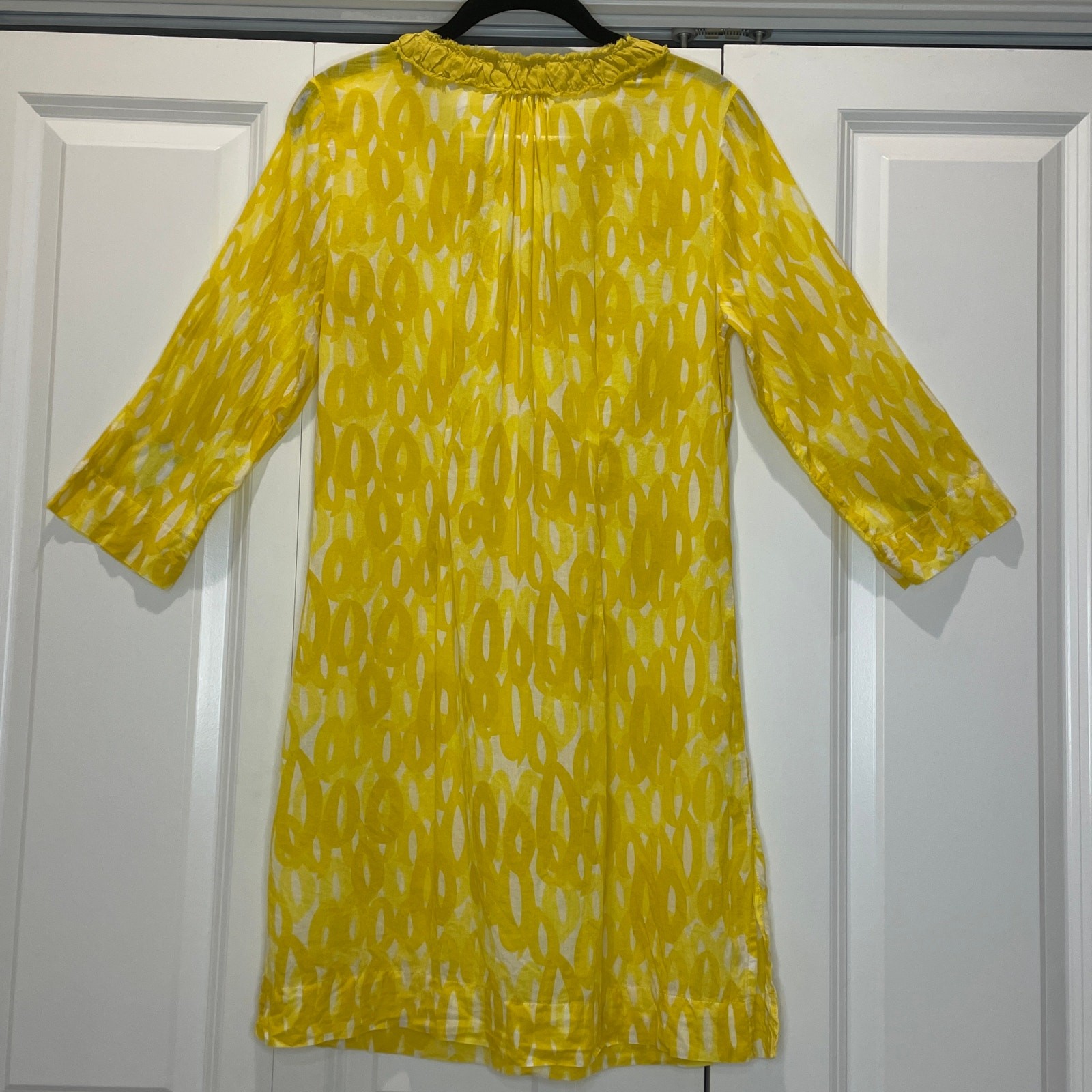 Boden Women’s Yellow Beach Cover Up/Dress-Long Sleeve US Size 6 Swim Resort Pool
