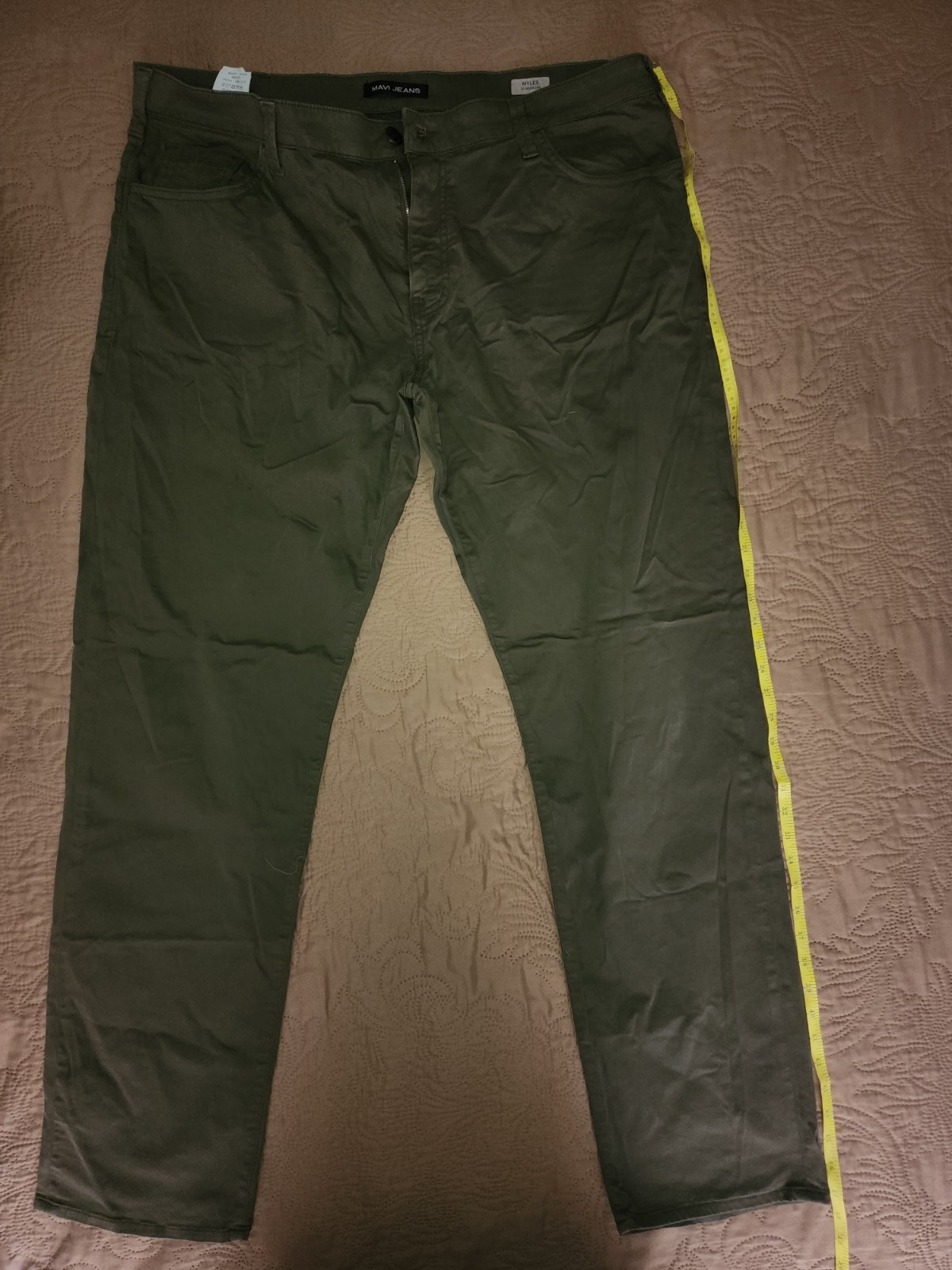 Mavi Mens Zach Relaxed Straight leg Morel Sateen Twill NWT Sz 42X36 $49