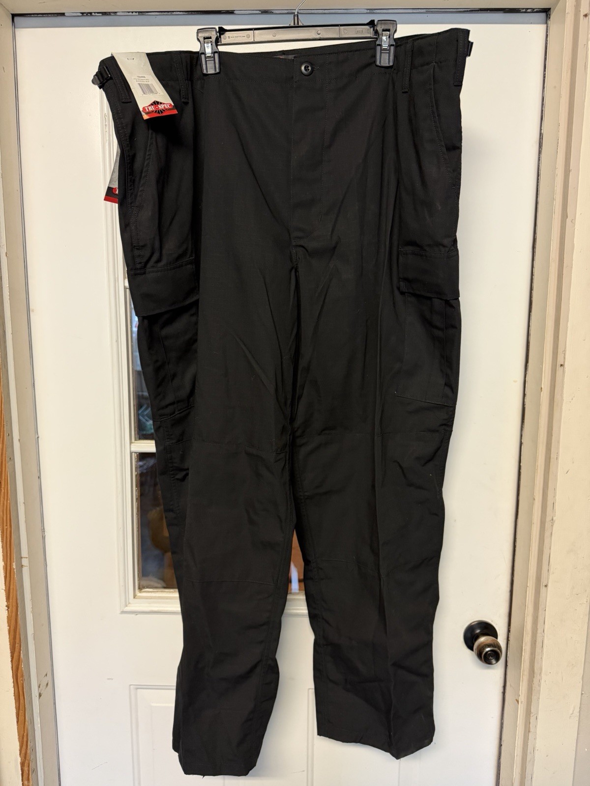 NEW 3XL TRU-SPEC MENS POLY COTTON RIPSTOP BDU PANTS 1318008 BLACK XXXL REGULAR