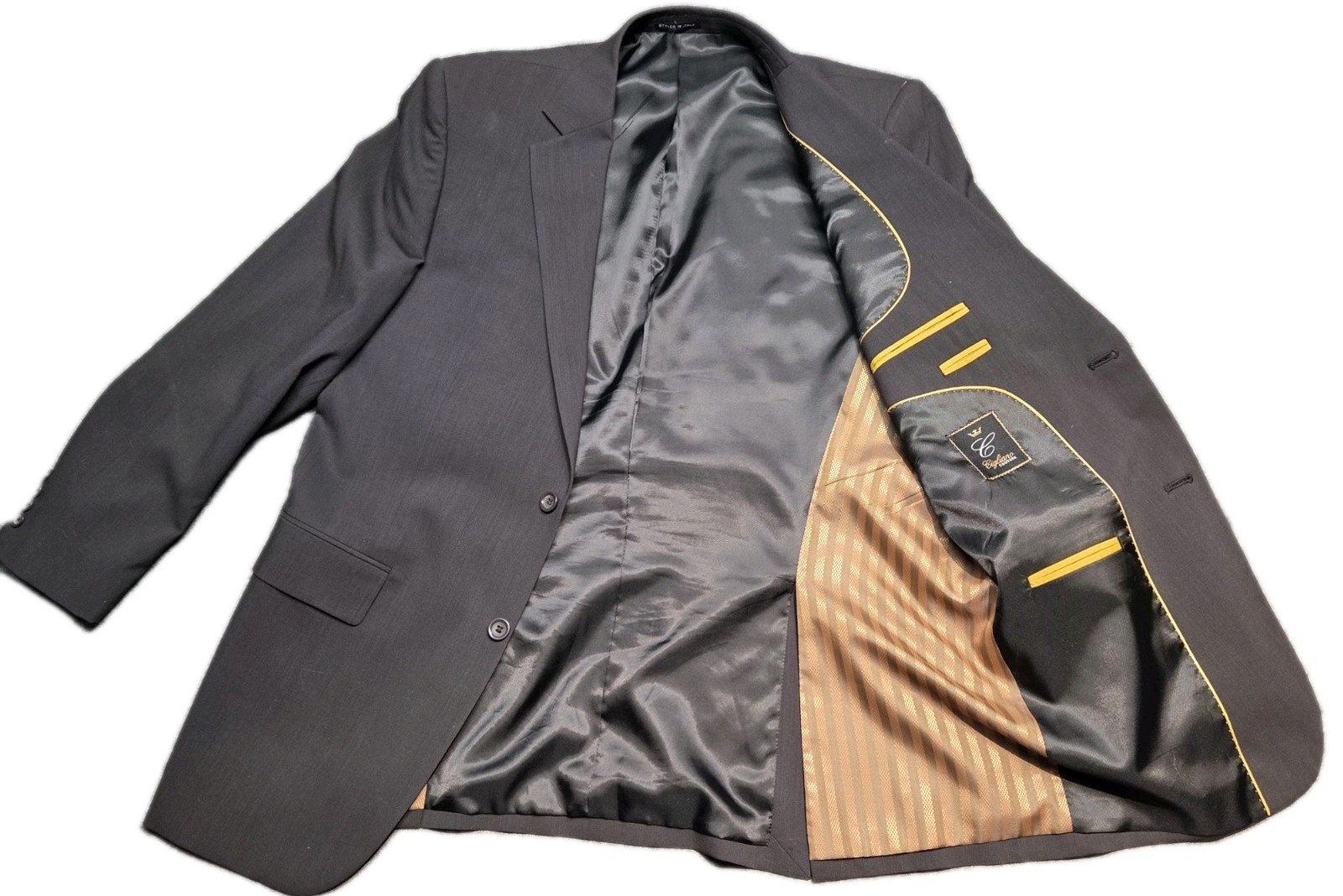 Cigliano Couture Sport Blazer Jacket Men 42R Wool Inner Pockets Lined