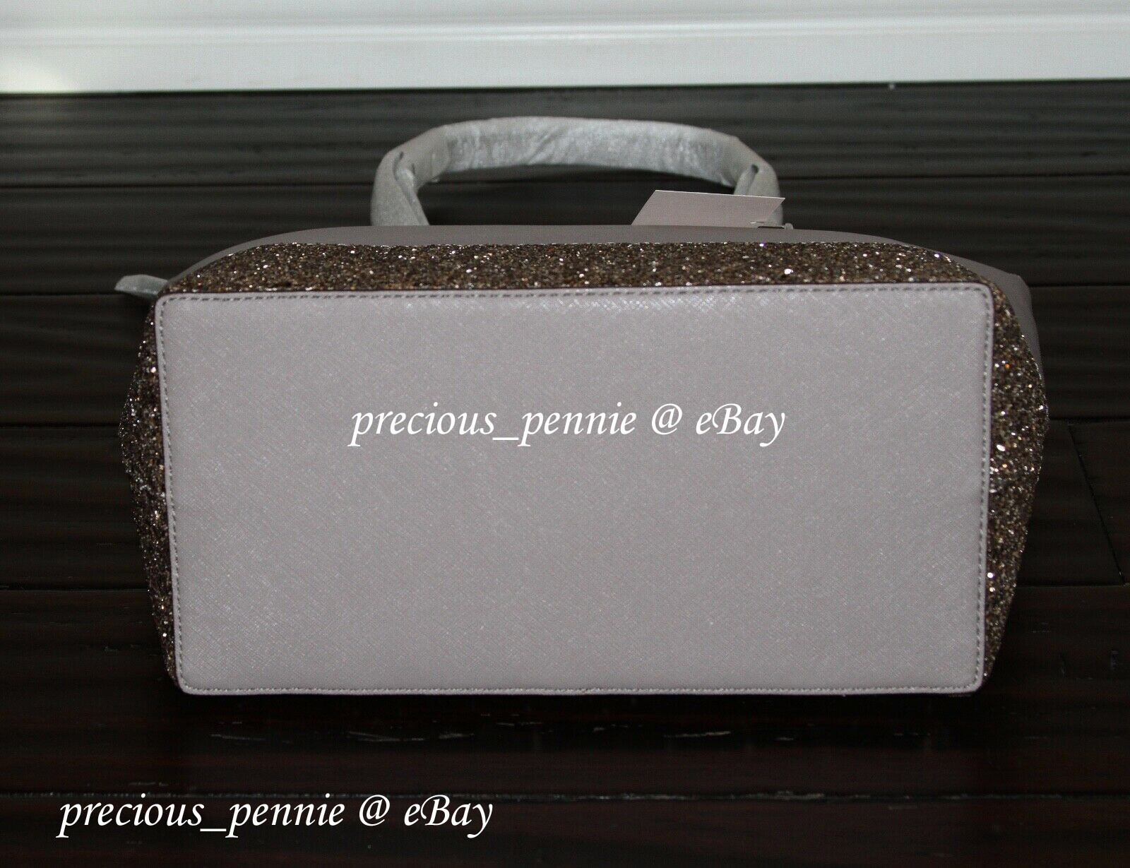 💚 KATE SPADE Greta Court Penny Tote Bag Glitter Purse Handbag Christmas Gift