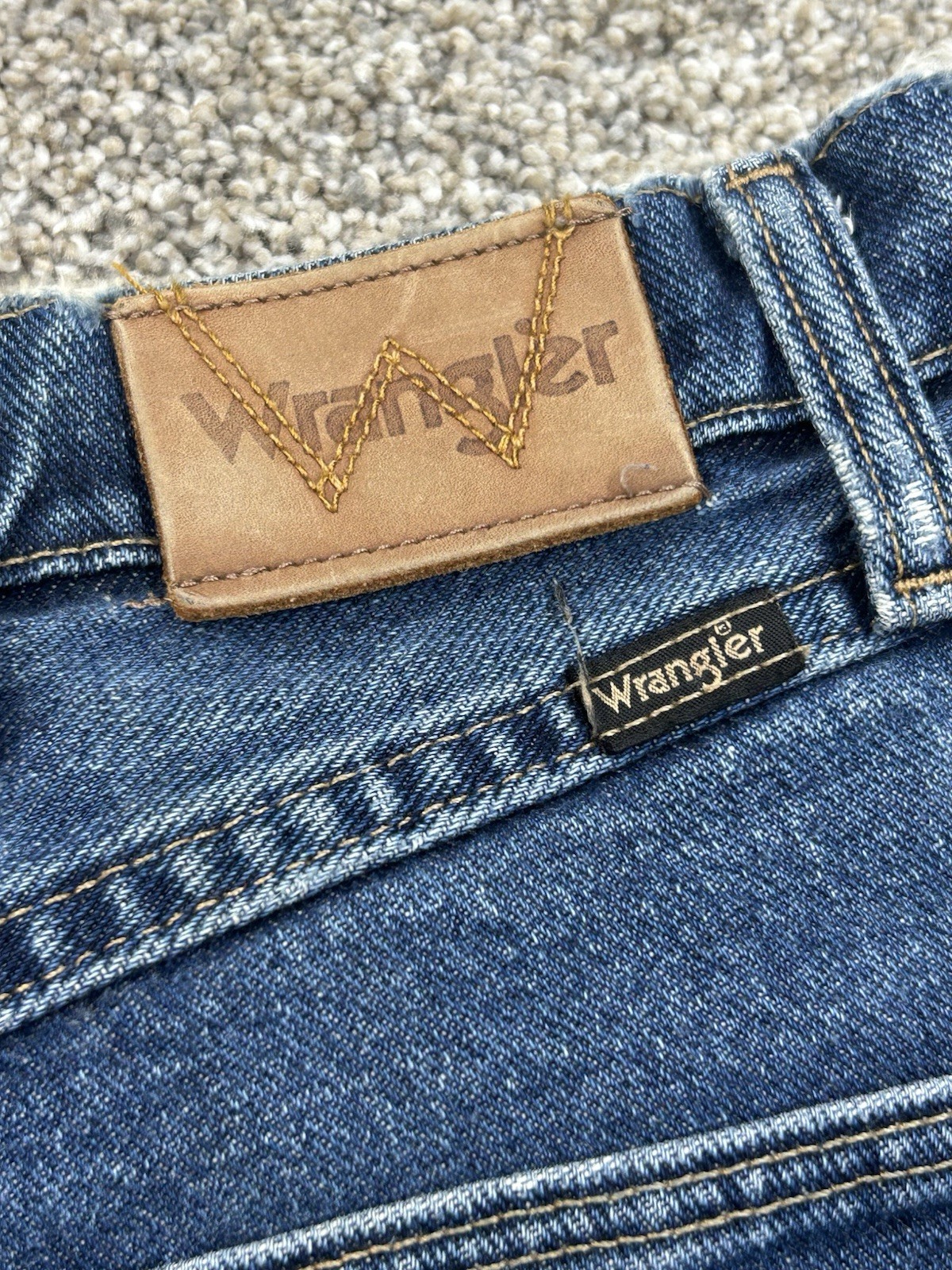 Genuine Wrangler MGW20DD Men’s Jeans Regular Fit Denim Blue Size 36×32 #0098