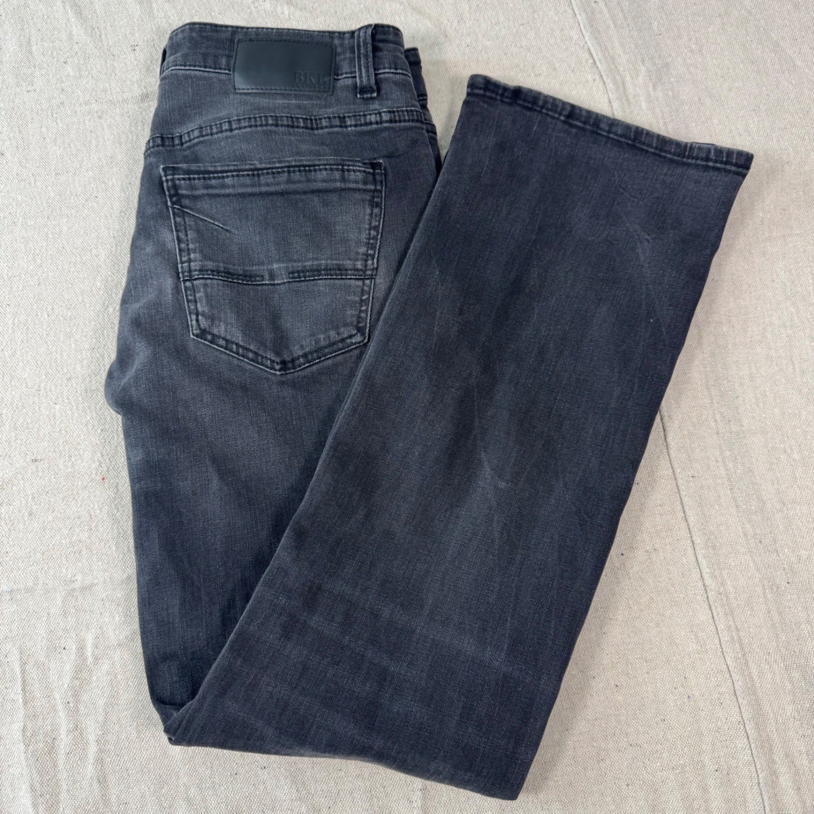 BKE Aiden Jeans Mens 32×34 Black Straight Leg Stretch GBS21204