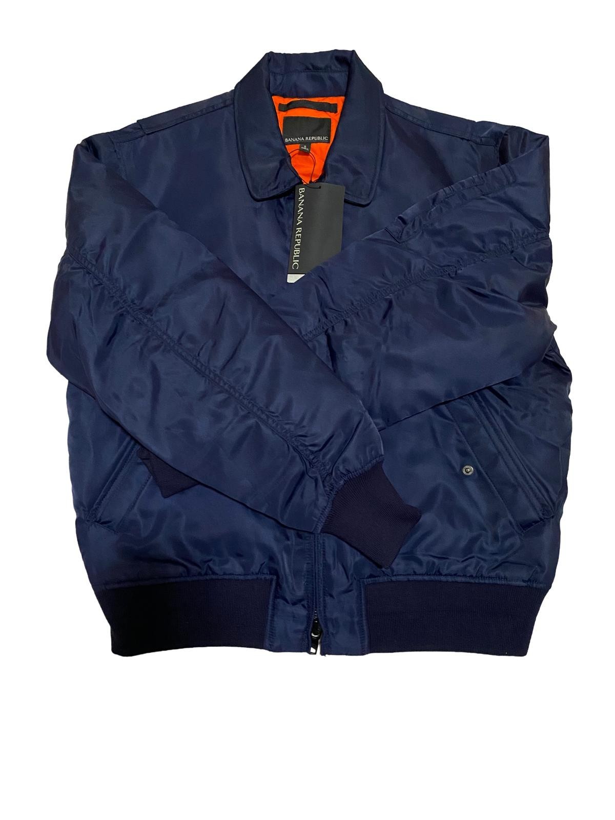 Men’s High Quality Winter Jacket Brand Banana Republic Size Small (Navy Blue)