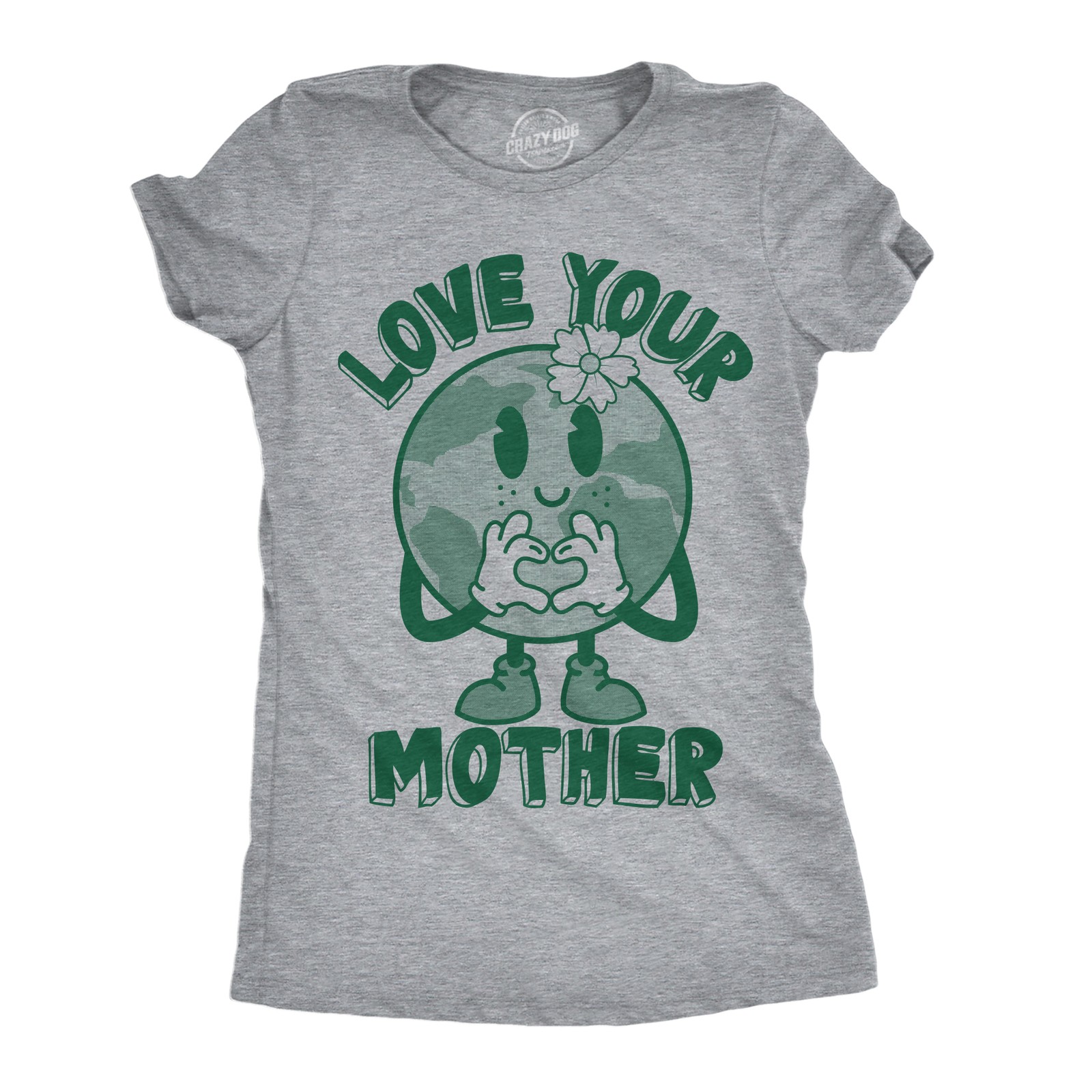 Womens Funny T Shirts Love Your Mother Earth Day Graphic Tee for Ladies
