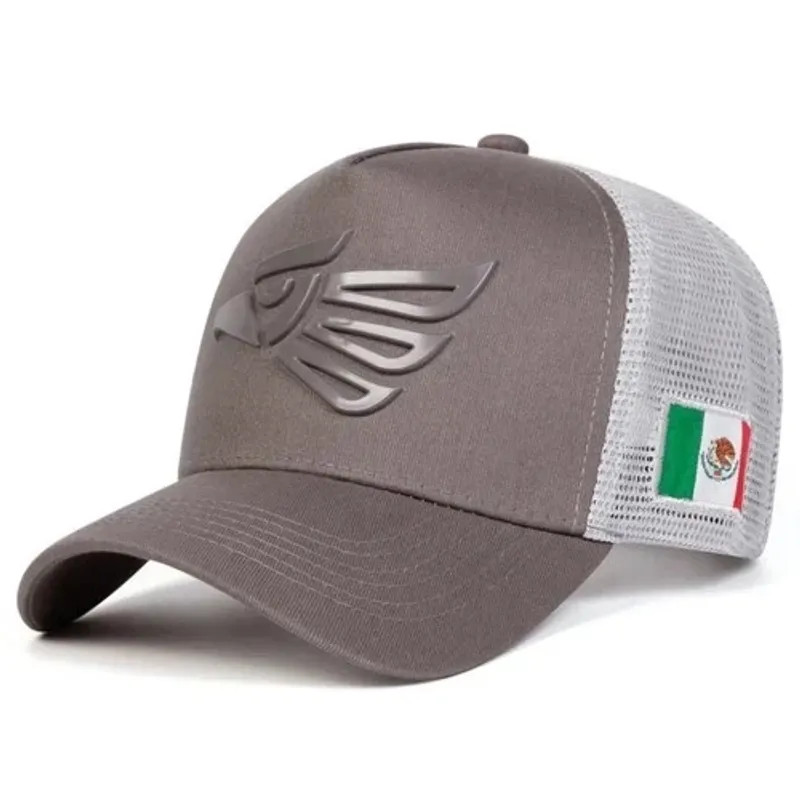 Mexican Eagle Baseball Cap Mexico Flag Trucker Hat Mesh Back Adjustable Unisex