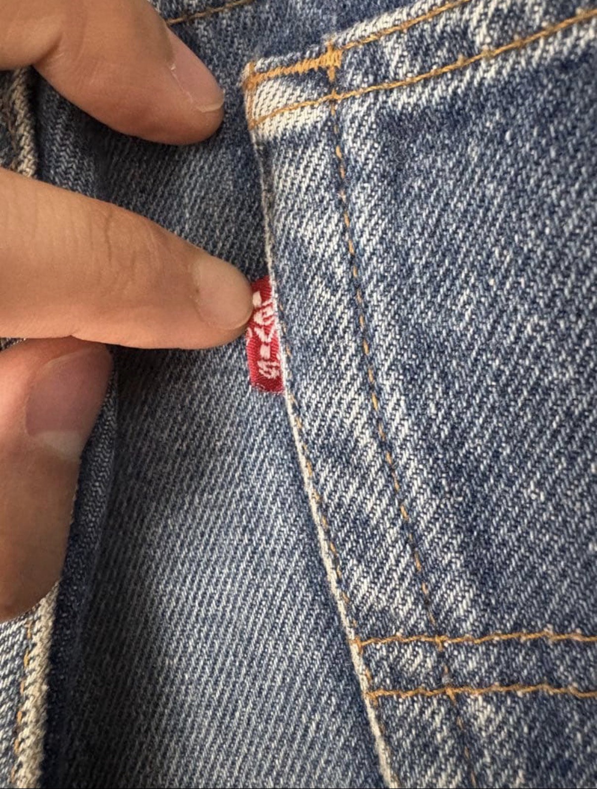 Vintage Levi’s 501 Valencia Redline Selvedge Denim W38 L36 USA 1990s Big Size