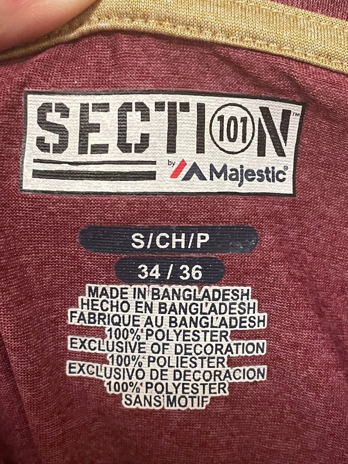 FSU Seminoles Section 101 Majestic Long-Sleeve Soft Tee Shirt Small