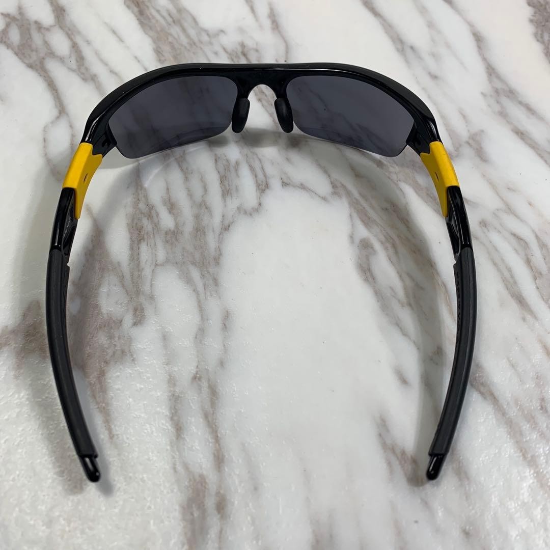 Oakley Flak Jacket Sunglasses Black Yellow Mens Sports Eyewear Authentic