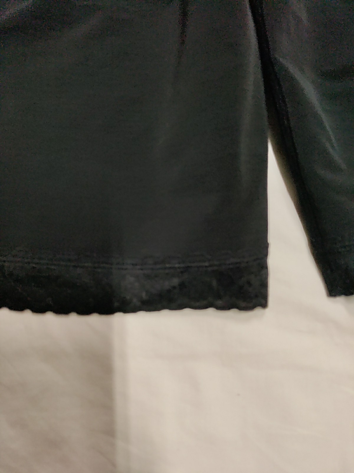 Nwt Lycra Powernet Mid-Thigh Girdle with Latex, Black, Size 3XL