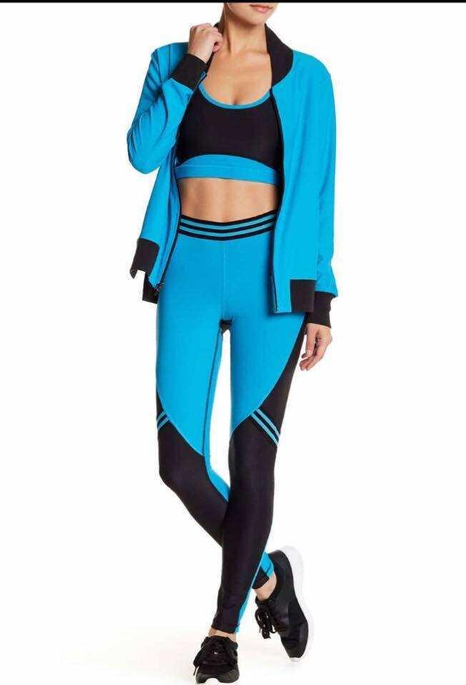 WOMEN size MED Stretch BOMBER JACKET Top RUN Sport FITNESS Yoga ATHLETIC Workout