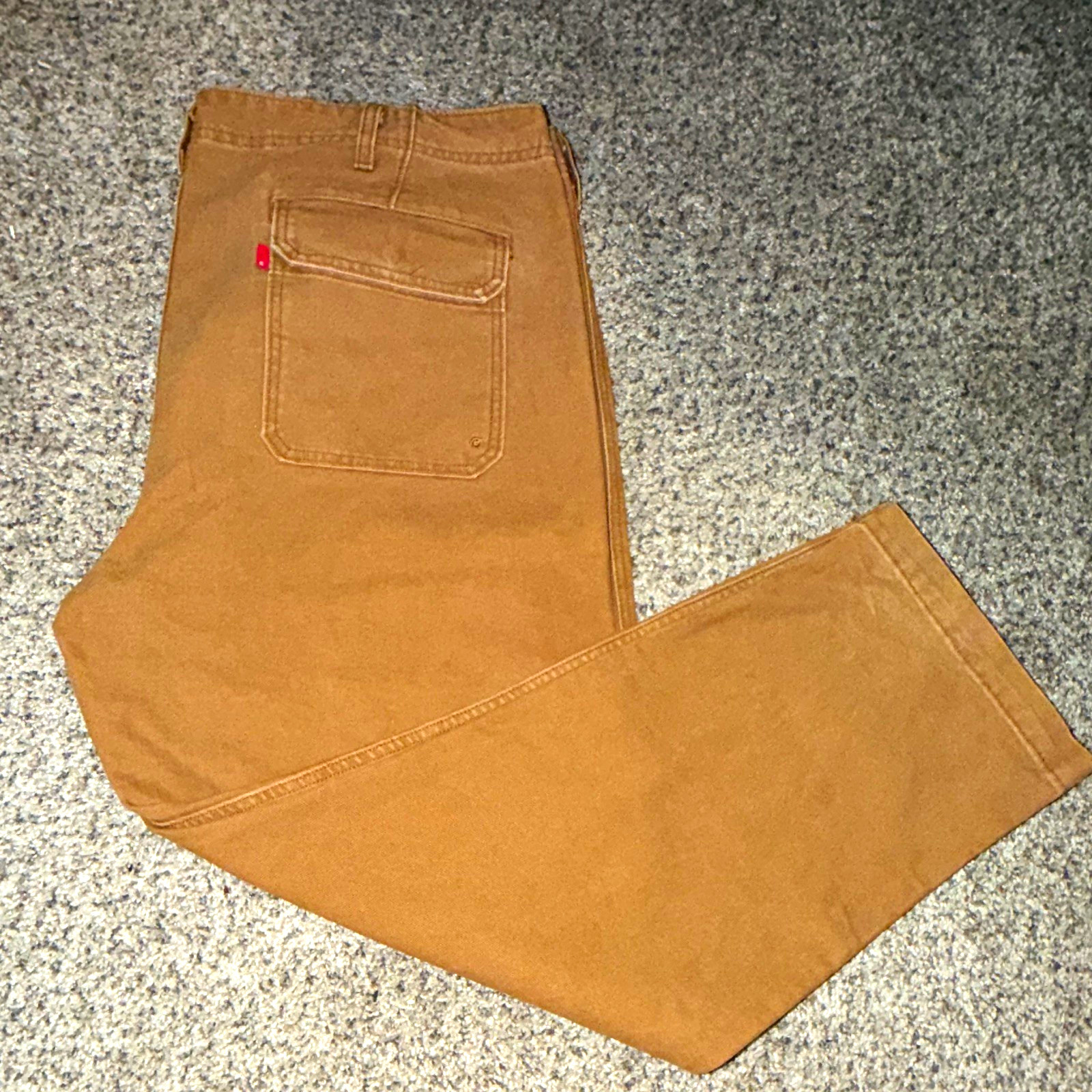 Levi’s 500 Series Brown Canvas Workwear Pants Straight Leg W42 Pockets