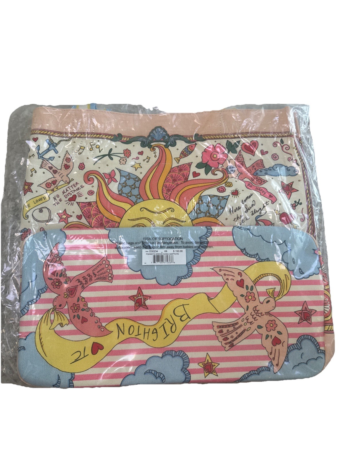 Brighton MERMAID SIREN’S SONG Canvas Tote MSRP $150 In Original Packaging NWT