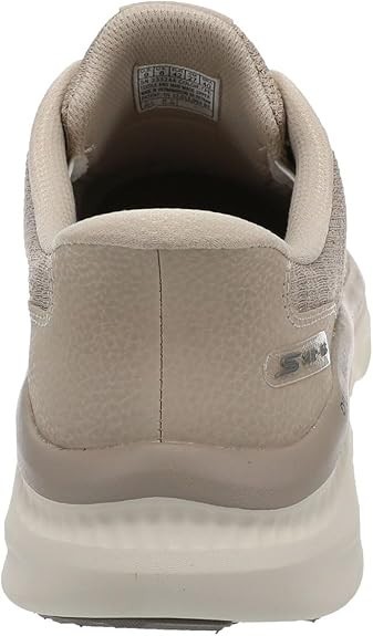 Skechers Shoes Men Slip Ins D’Lux Walker Taupe Comfort Memory Foam Casual 233244