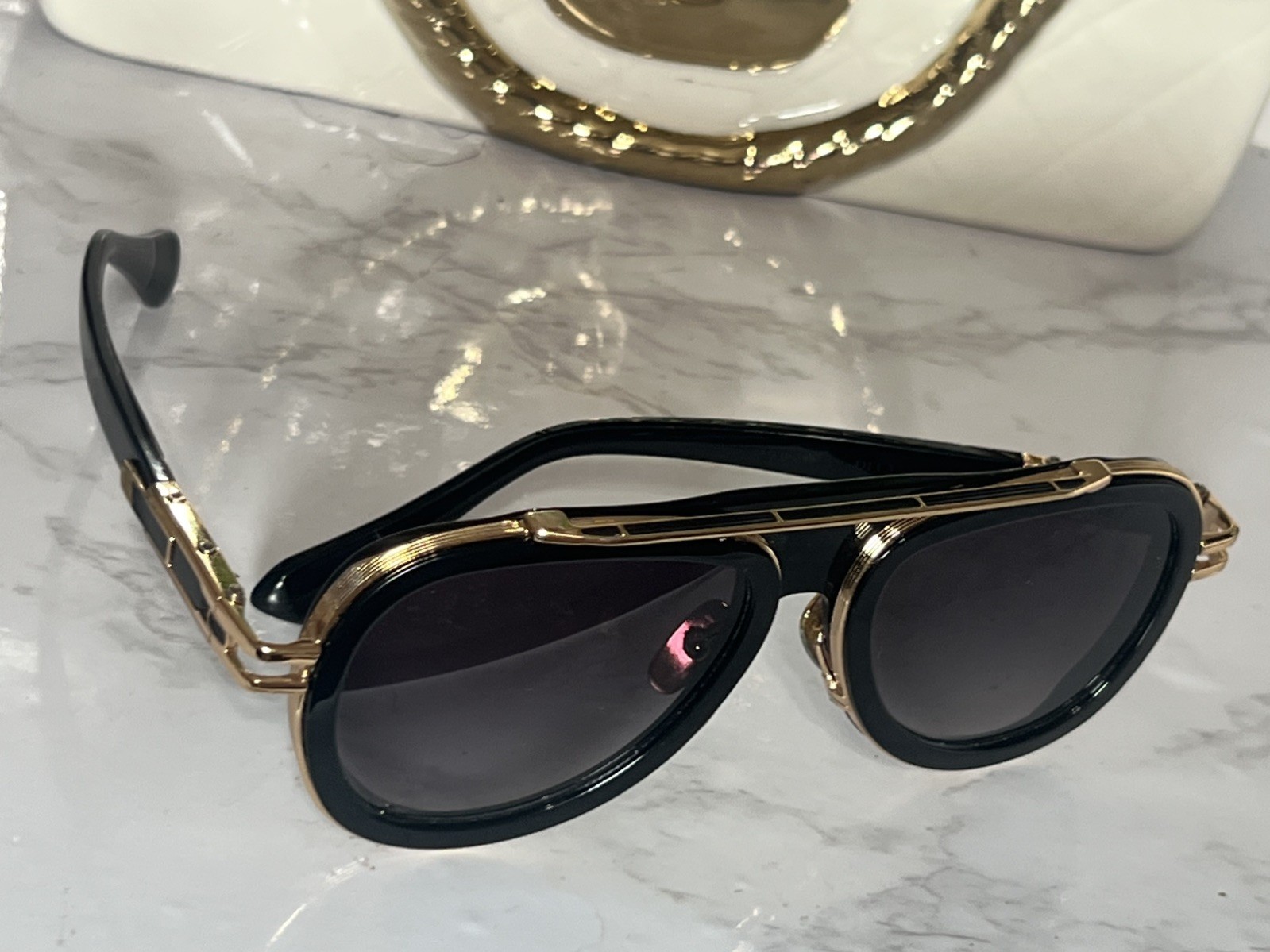 Authentic DITA LXN-EVO DTS403-A-01 Sunglasses in Matte Black and Gold with Gray