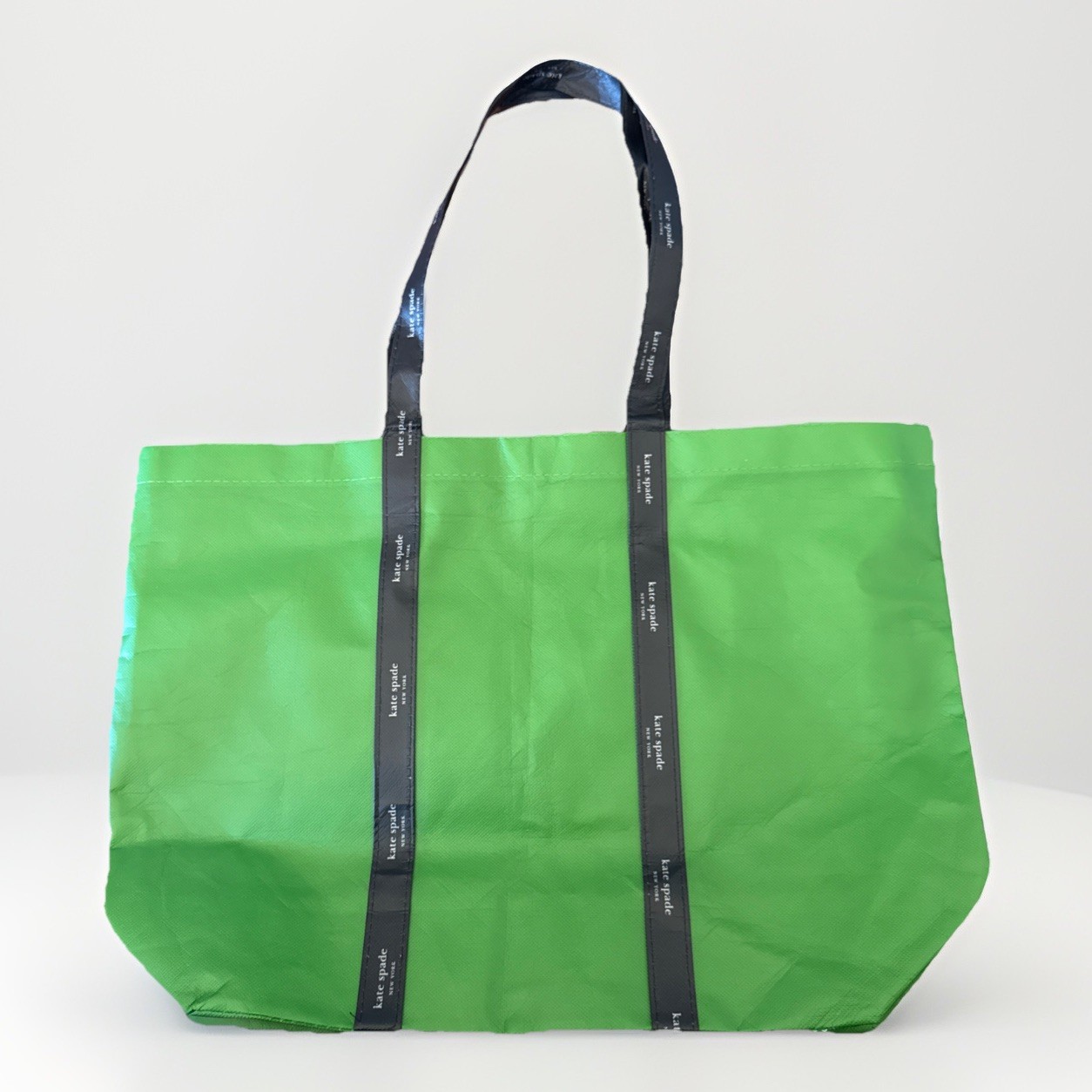 Kate Spade New York Dark Green Foldable Eco Friendly Re-Usable Shopping Tote Bag