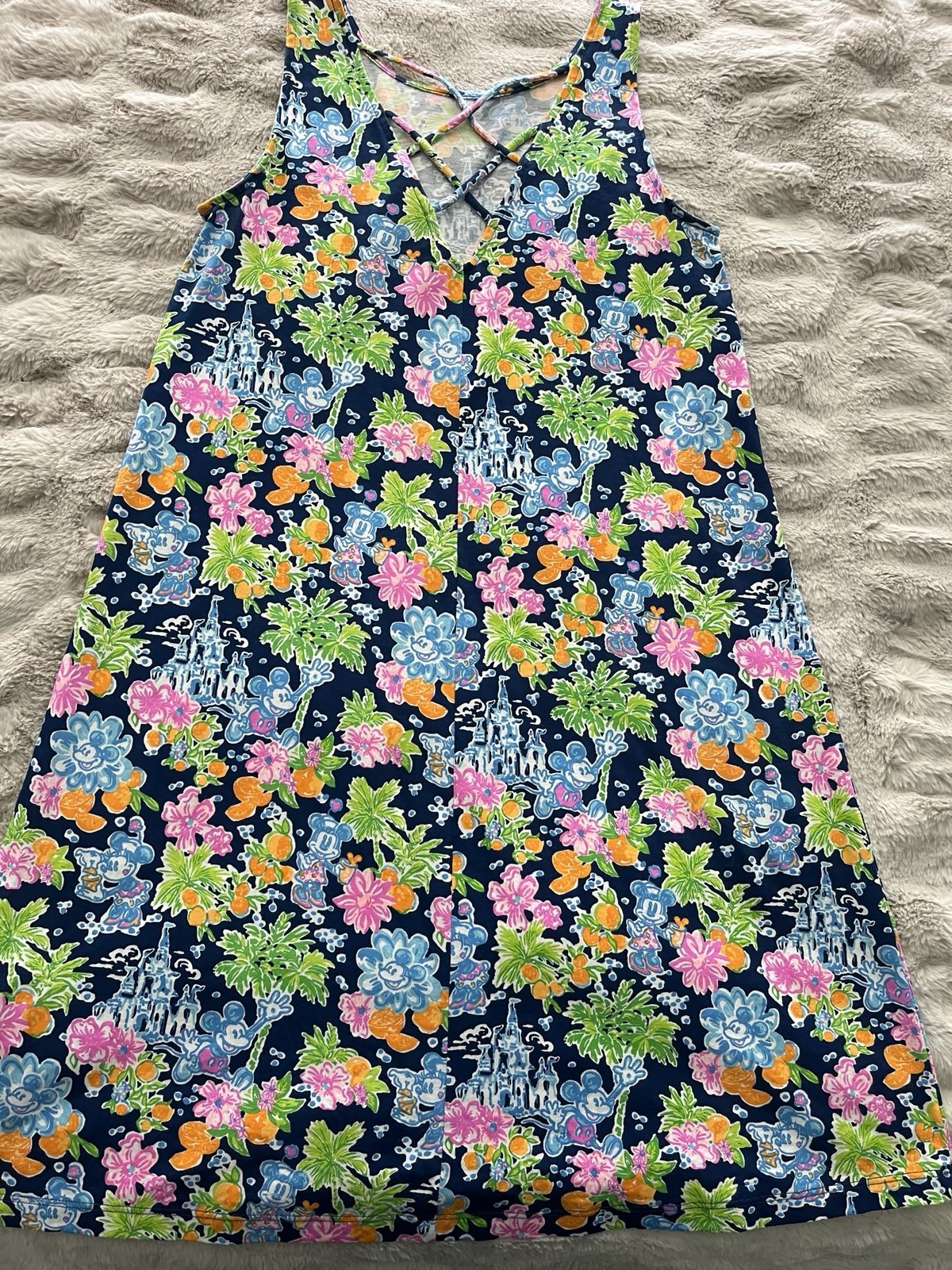 Disney Parks Lily Pulitzer “Lilly Loves Disney” Tank Dress Adult Size XXS
