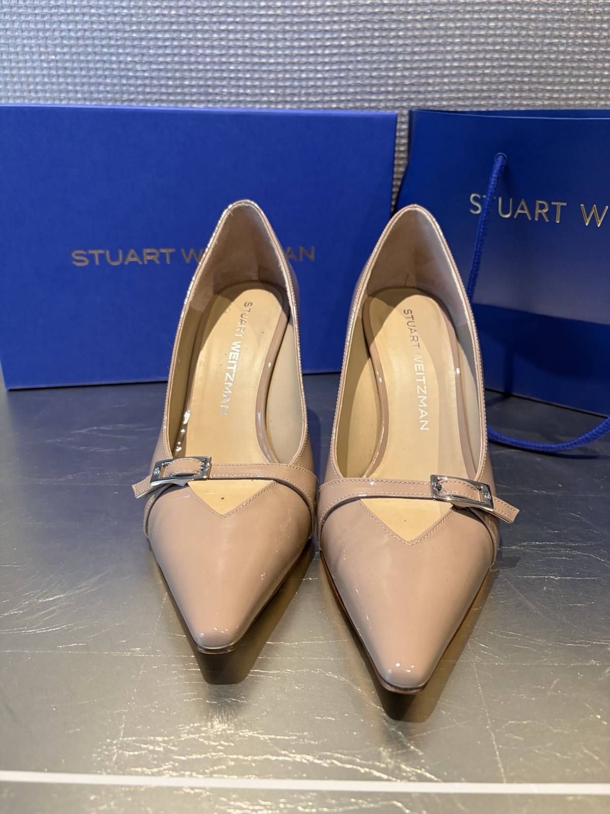 Stuart Weitzman Georgie Pumps 85 In Fawn Size 7 Worn Once With Box And Bag
