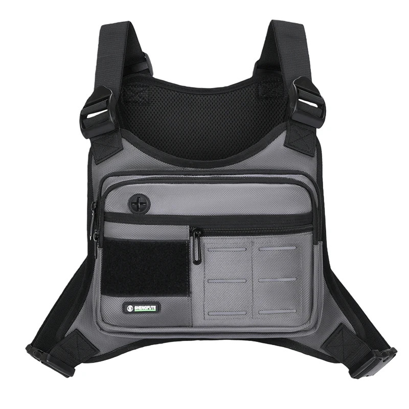 Men’s Tactical Chest Rig Bag Waterproof MOLLE System Crossbody Harness Vest for