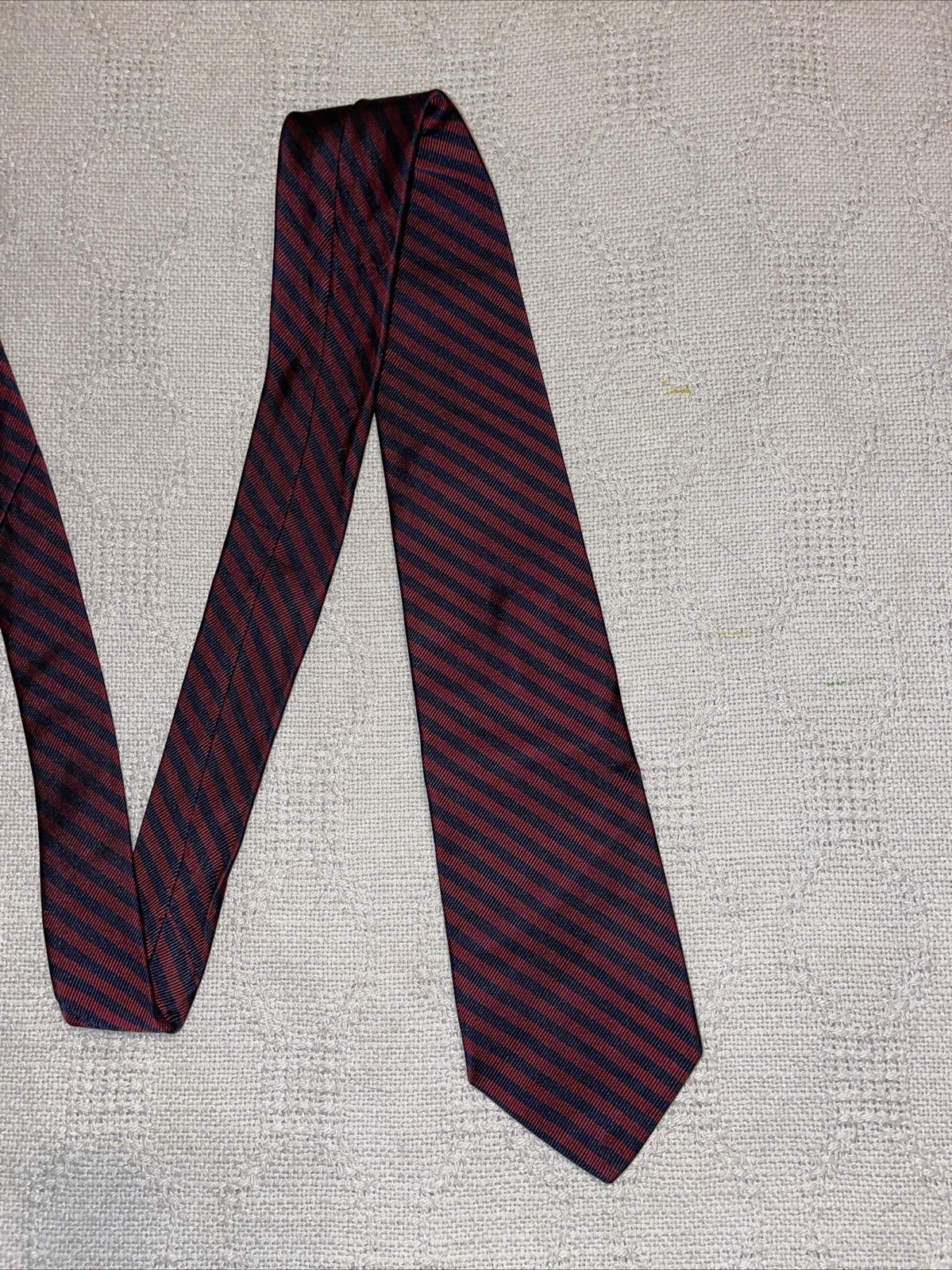 Brooks Brothers Dress Tie Mens Size 55” 3.25” Red Black Repp Business Formal