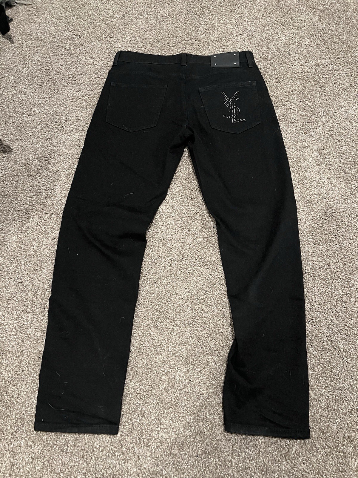YSL SAINT LAURENT Paris Distressed Slim Fit Jeans Men 32