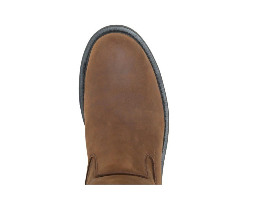 Wolverine Men DD Wellington Work Boots Leather Steel Toe • Size 10M • Fast Ship!
