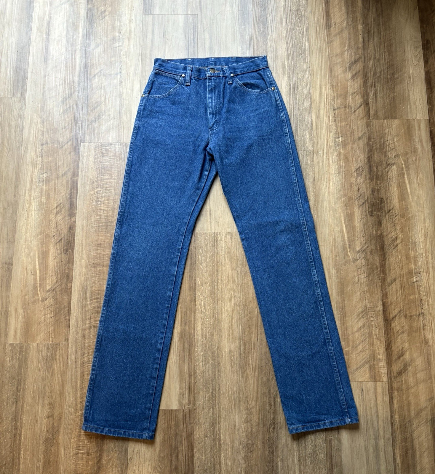 Vintage Wrangler Jeans Womens 7×34 (28×34) 14MWZG Cowboy Cut Medium Wash